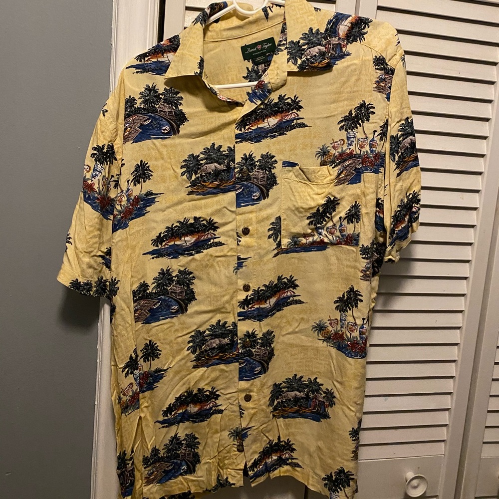David Taylor large tropical button down